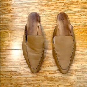 Madewell Frances skimmer mule size 10. Tan.